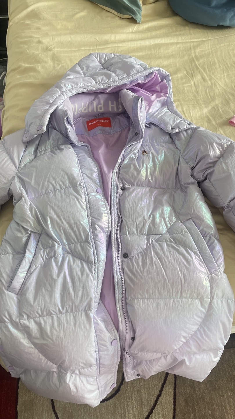 Lavender iridescent Hush Puppies long jacket
