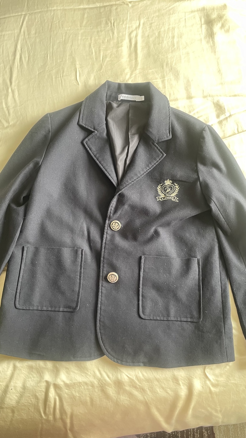 Yeenhoo Black Blazer Jacket