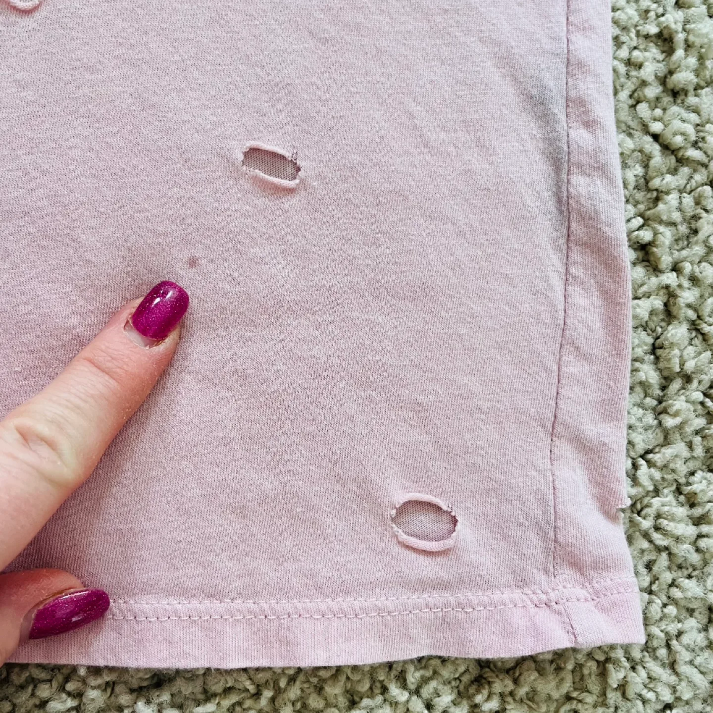 Guess Pink Beaded Vagabond Vibes T-Shirt image indicator(6)