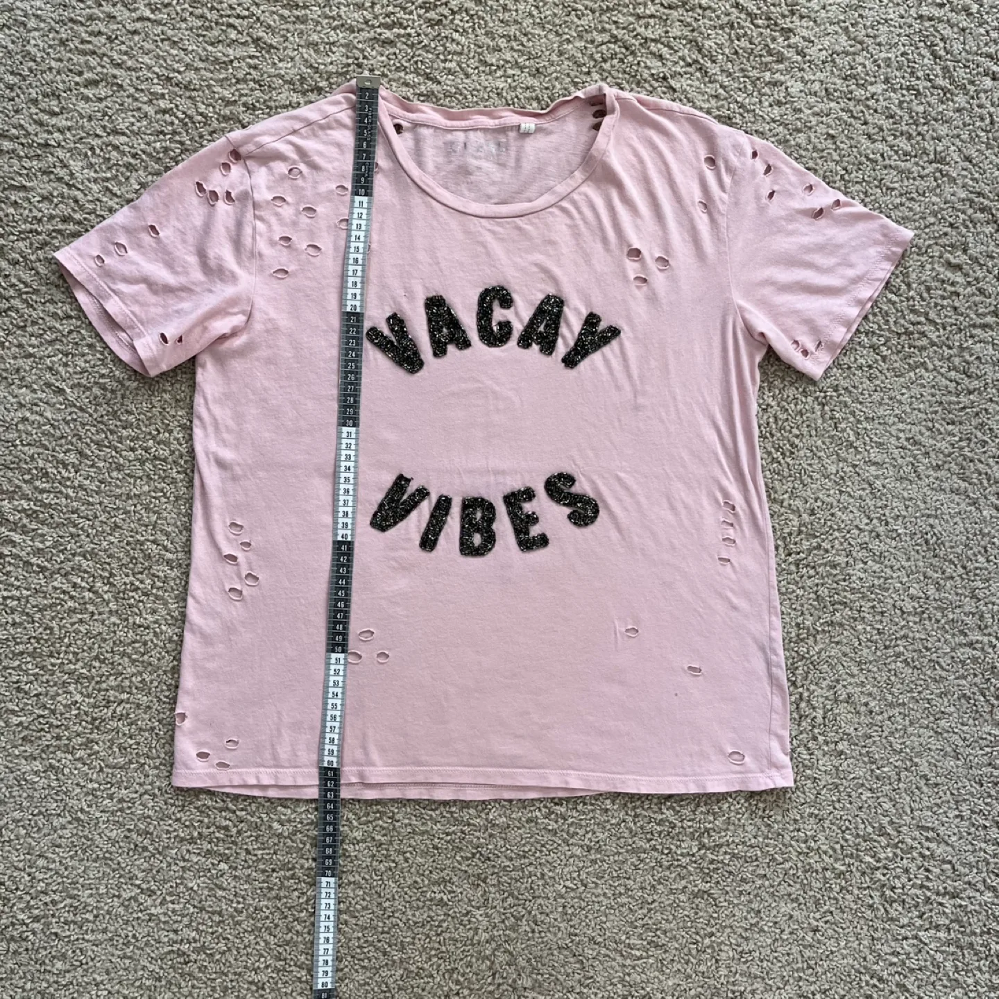Guess Pink Beaded Vagabond Vibes T-Shirt image indicator(7)