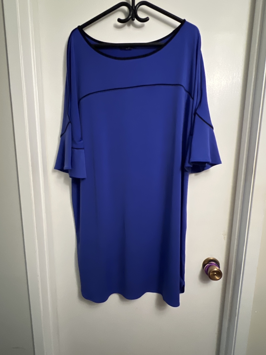 Women's Cobalt Blue Mid Sleeve Dress