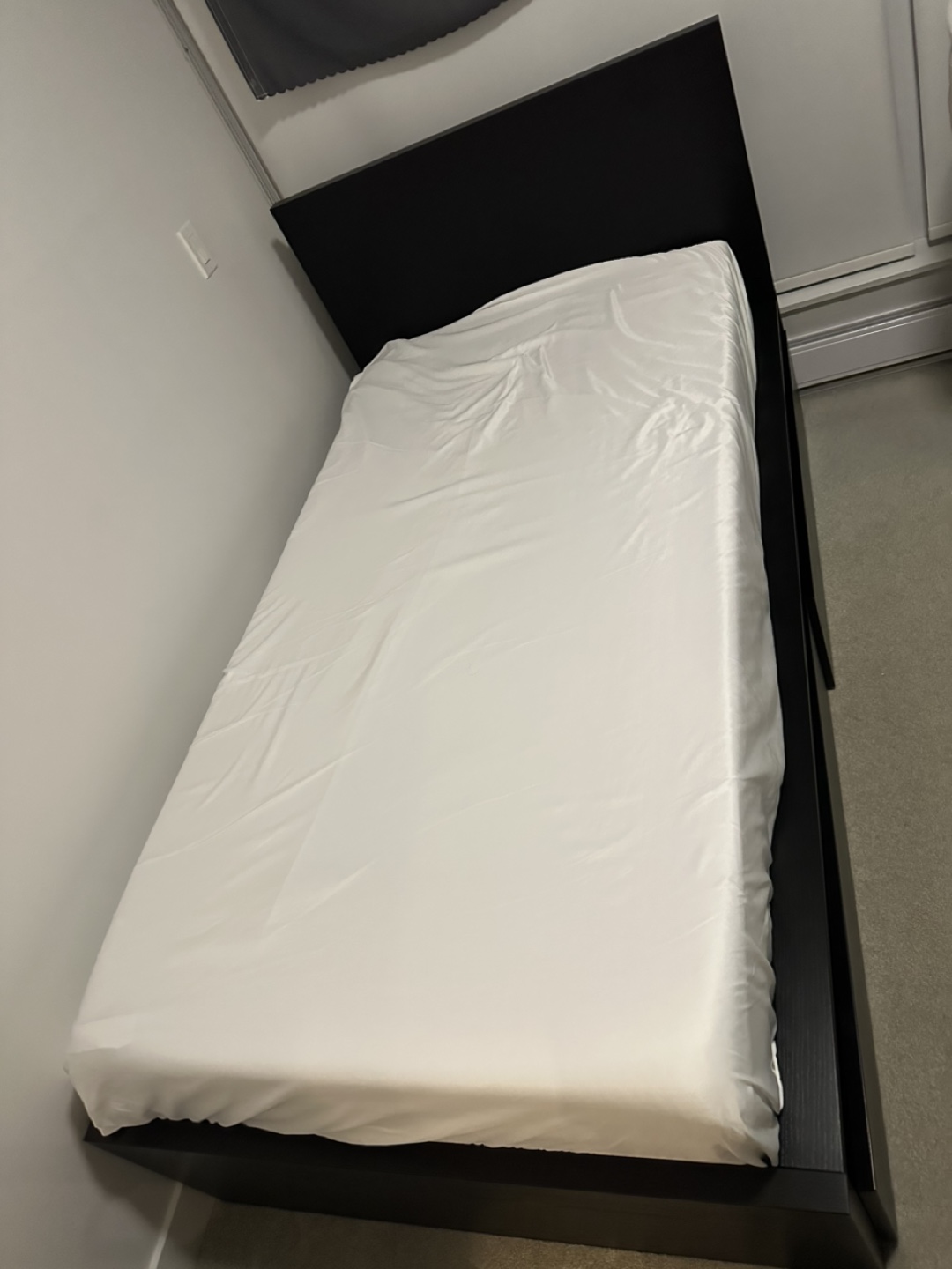 IKEA MALM Black Twin-Size Bed Frame with Storage - photo 4