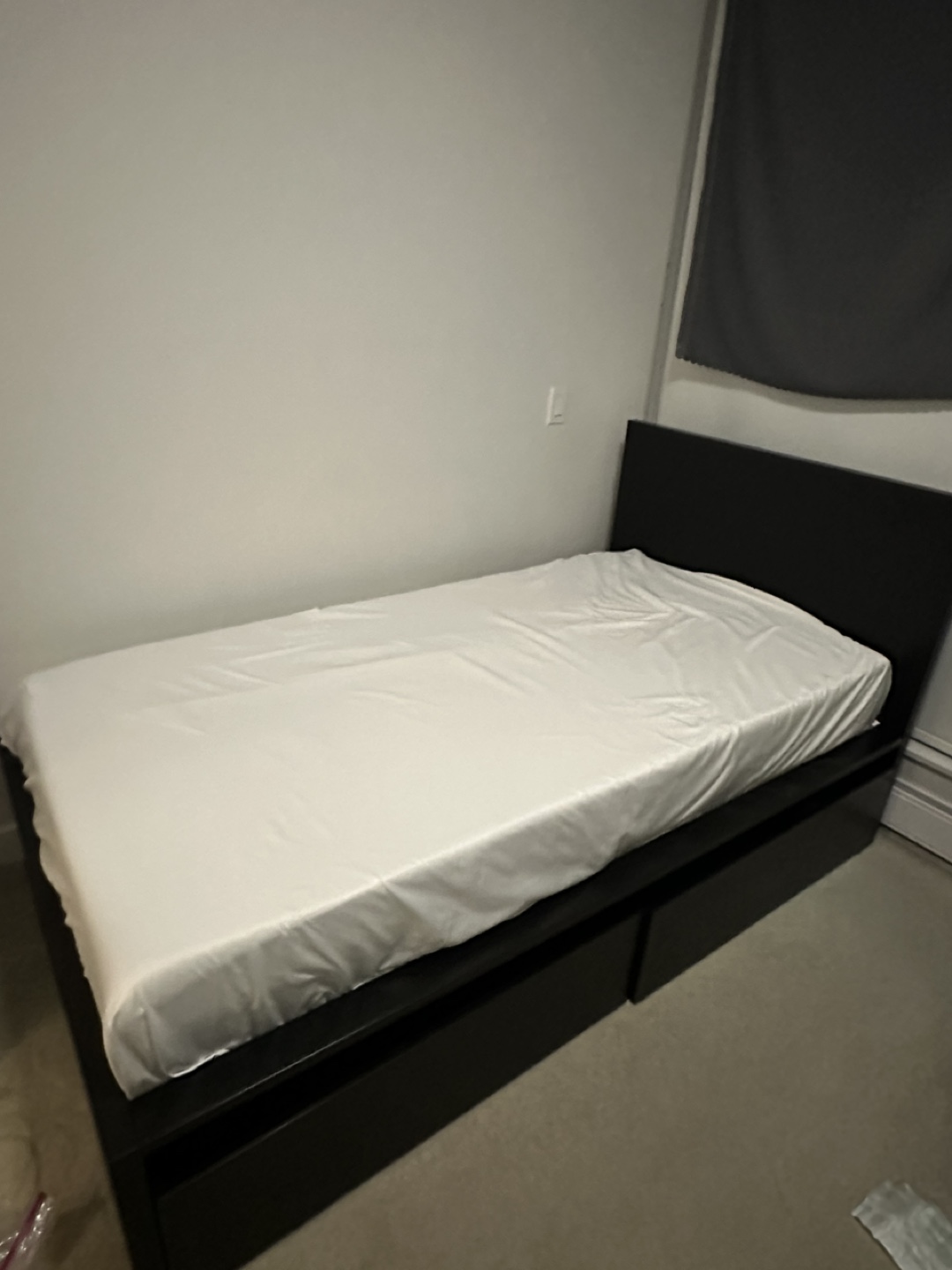IKEA MALM Black Twin-Size Bed Frame with Storage - photo 3