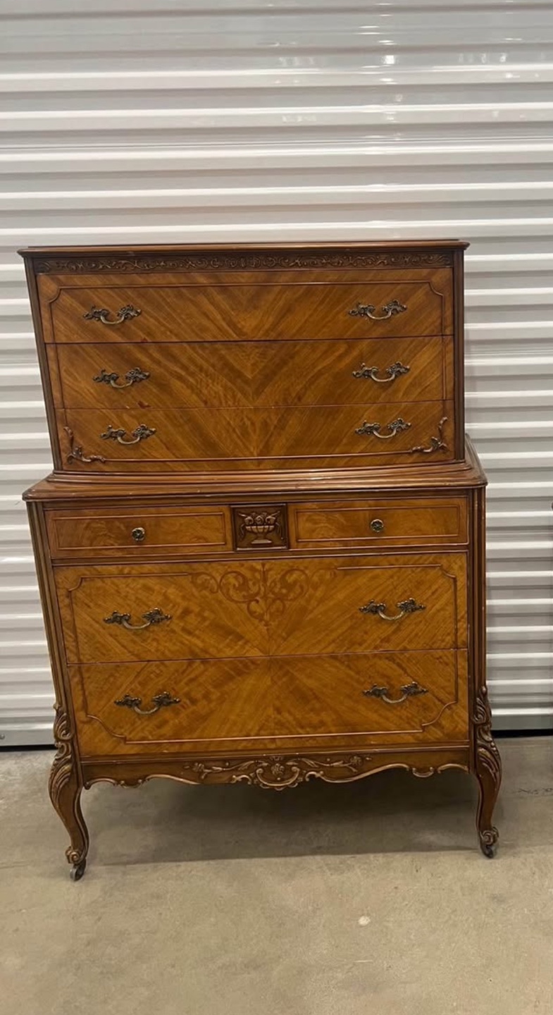 Vintage tallboy Dresser