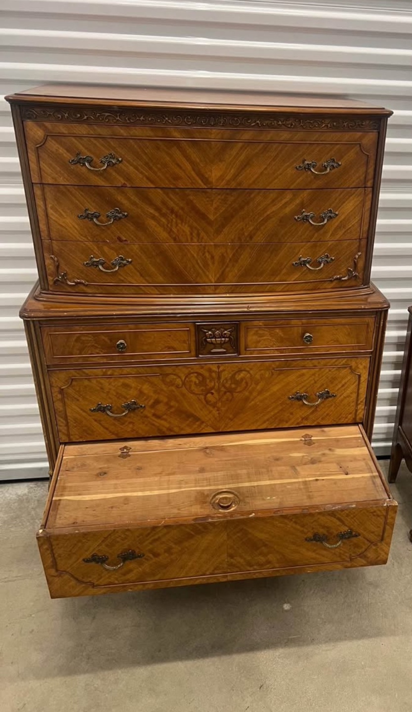 Vintage tallboy Dresser - photo 3