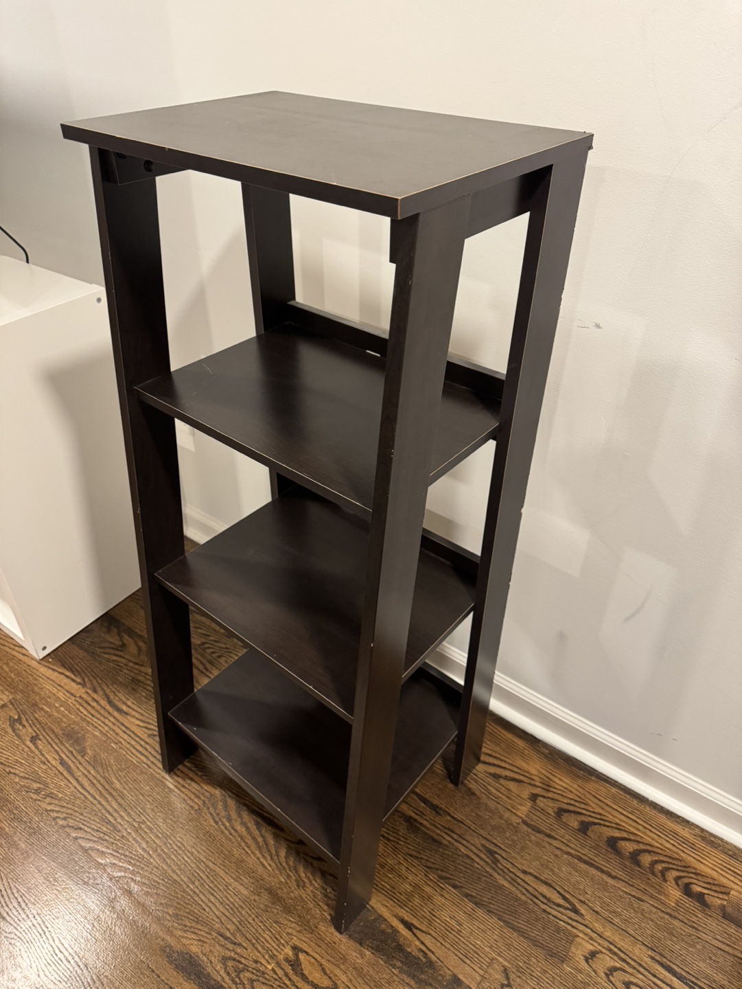 Dark Brown 4-Shelf Bookcase - photo 3