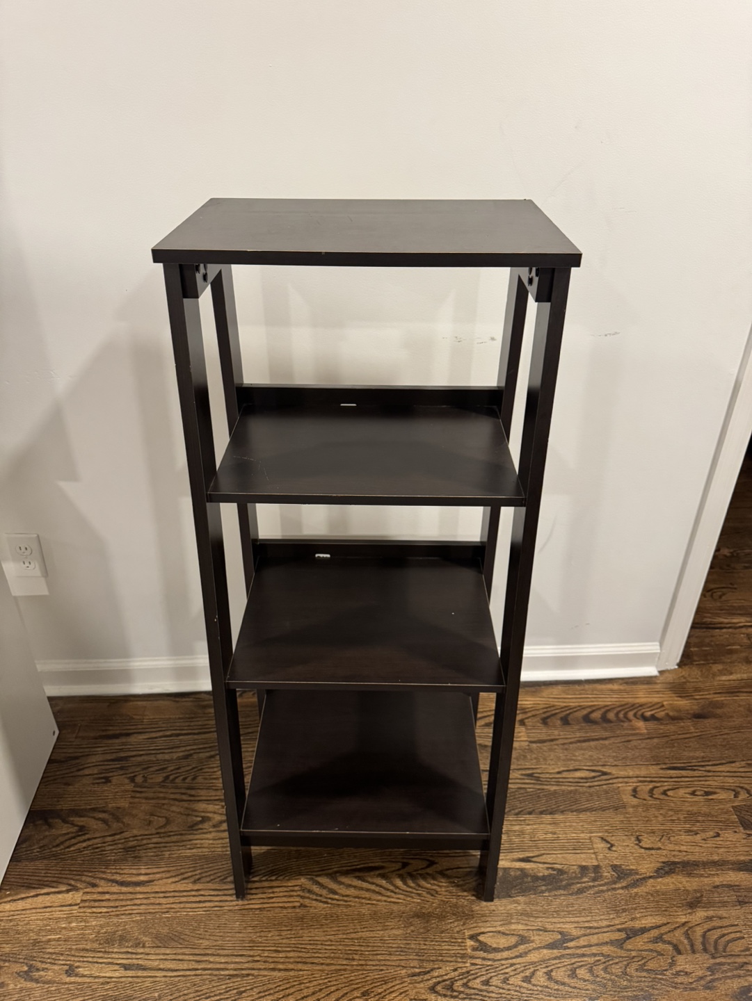 Dark Brown 4-Shelf Bookcase - photo 2
