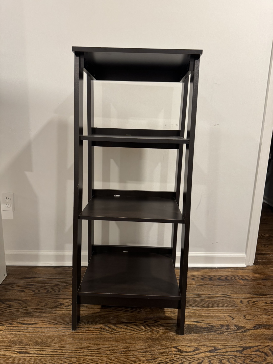 Dark Brown 4-Shelf Bookcase