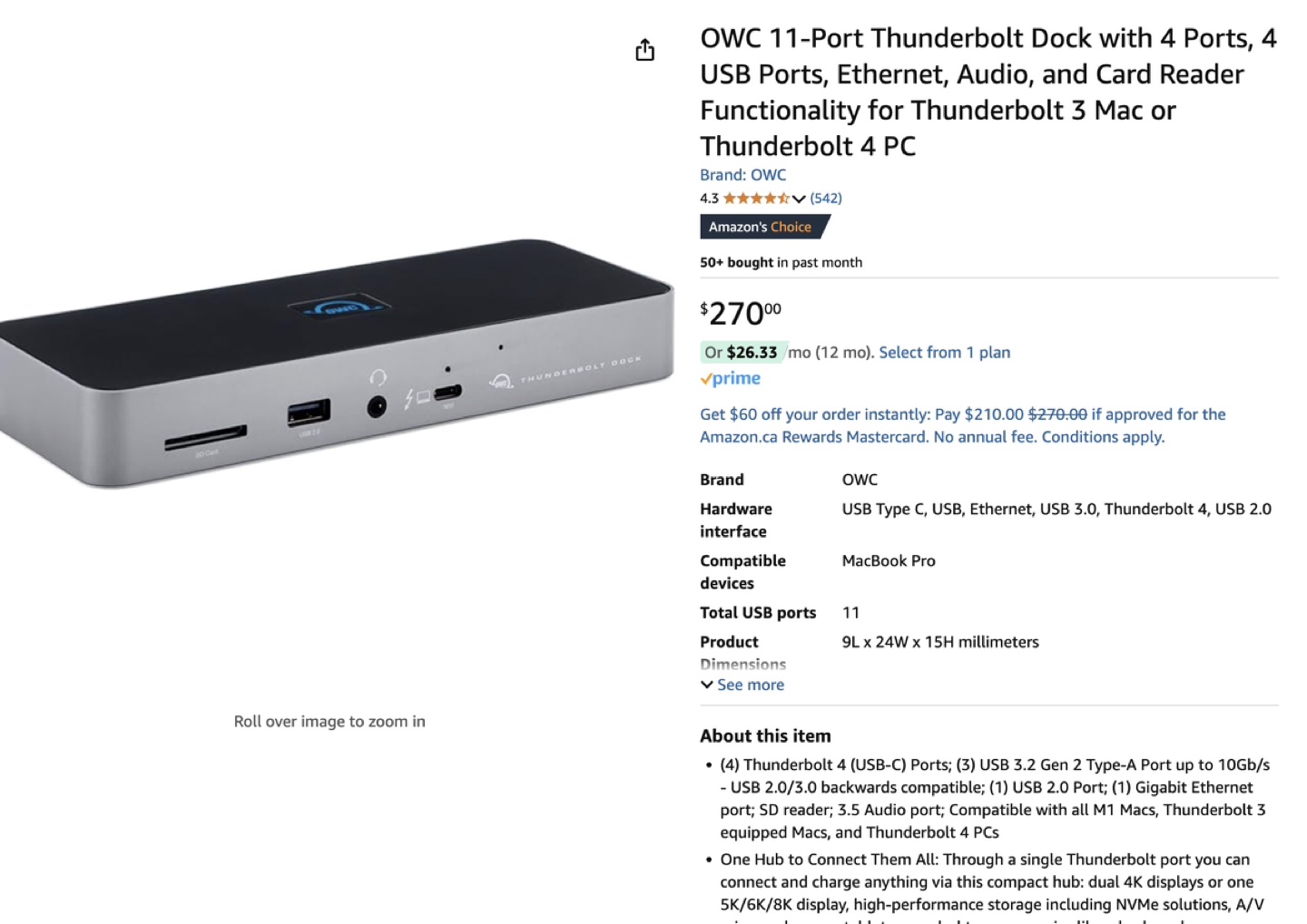 OWC 11-Port Thunderbolt Dock - photo 2