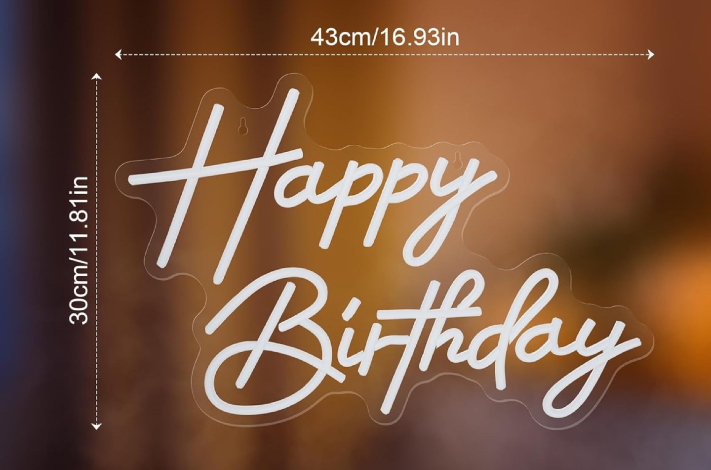 Happy birthday neon sign - photo 2
