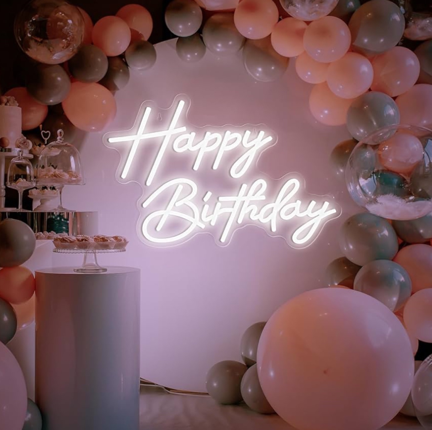 Happy birthday neon sign - photo 3