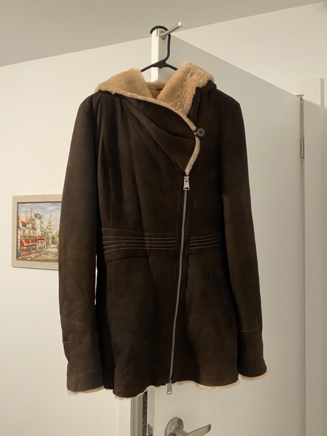 Gian Mori Leather Collection Sheepskin shearling  Coat