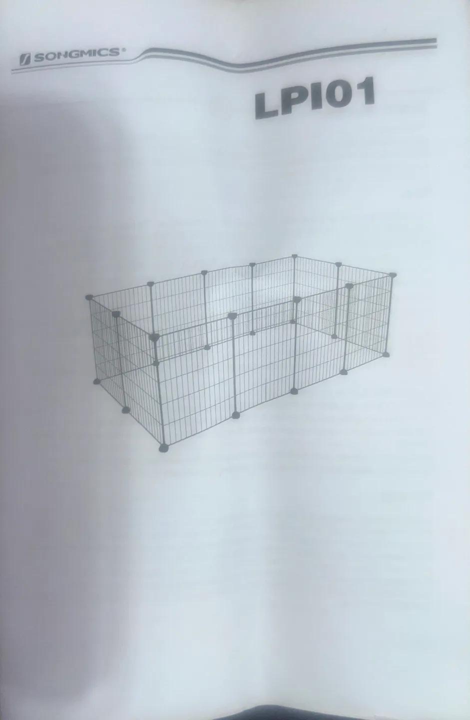 SONGMICS Pet Playpen - Black - LPI01 image indicator(2)