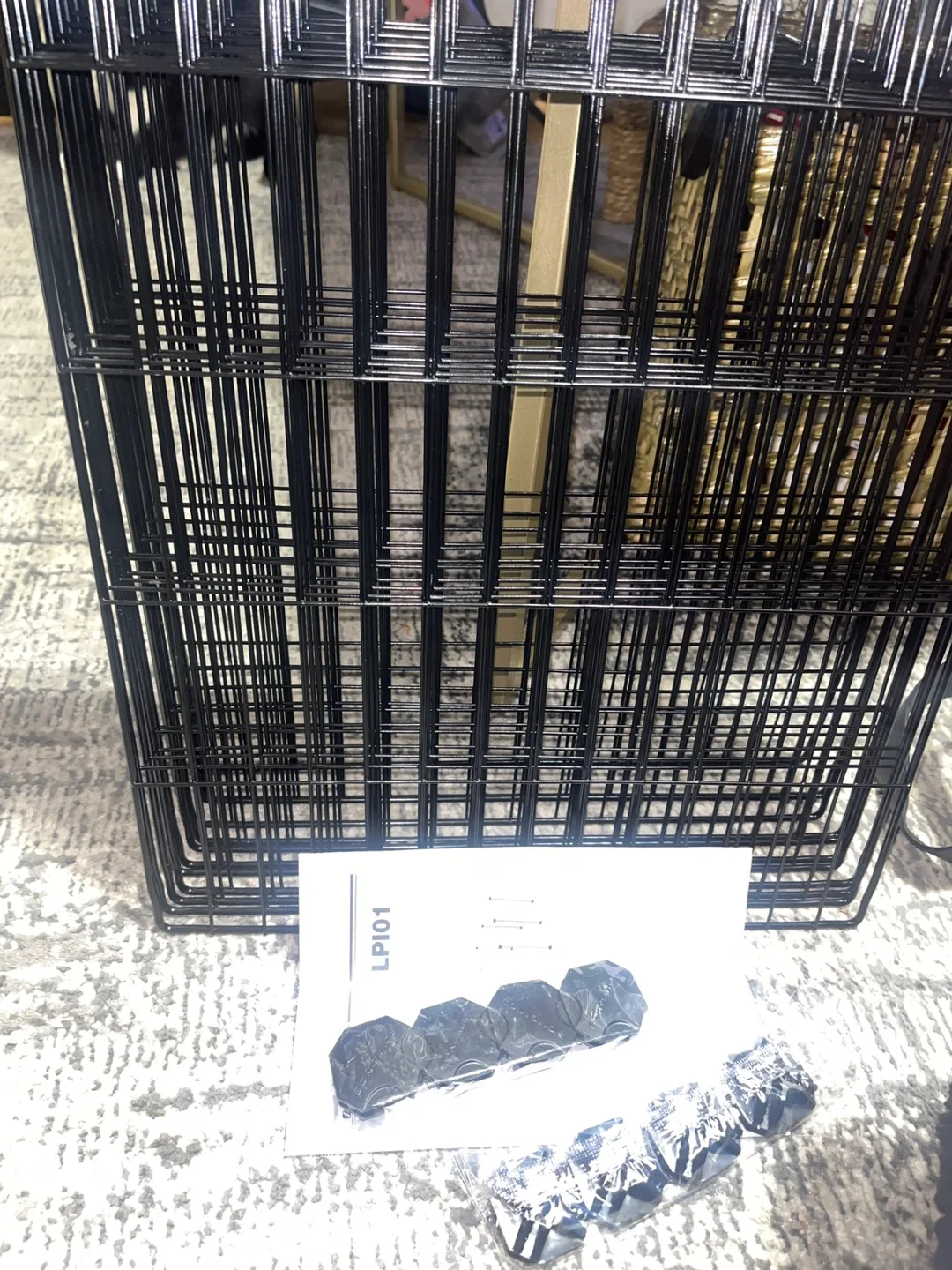 SONGMICS Pet Playpen - Black - LPI01 image indicator(3)