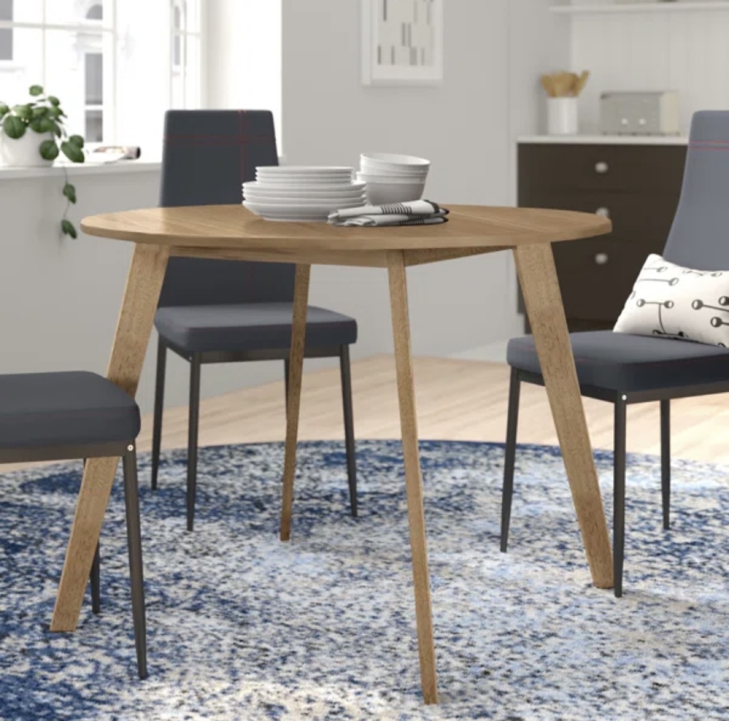 Round Wooden Dining Table