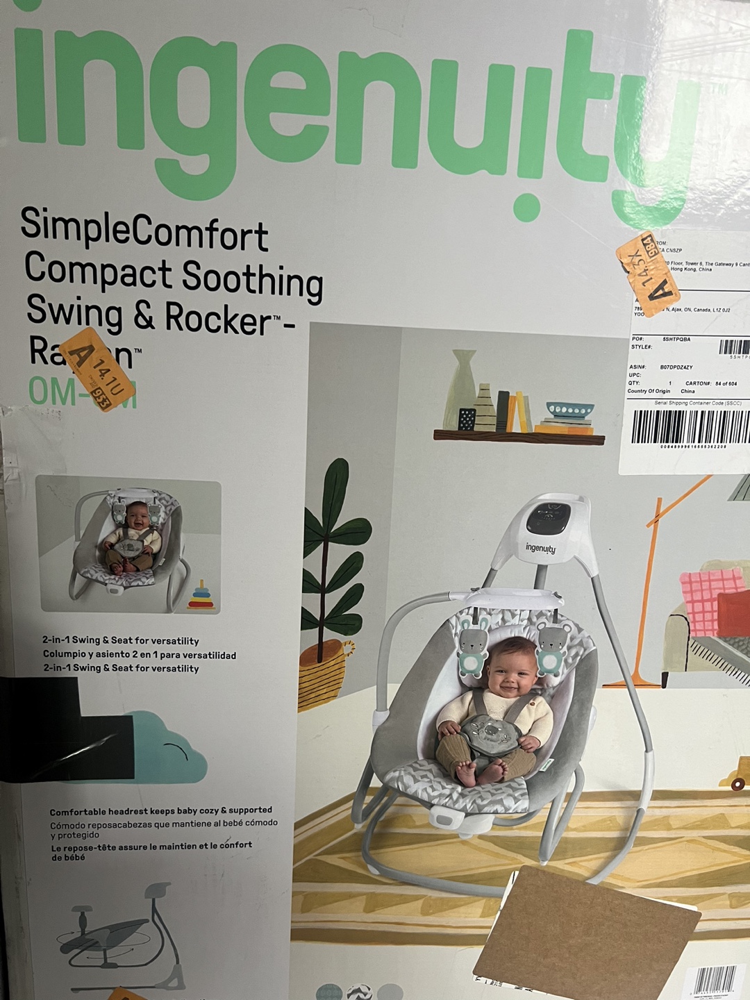Ingenuity SimpleComfort Compact Swing & Rocker