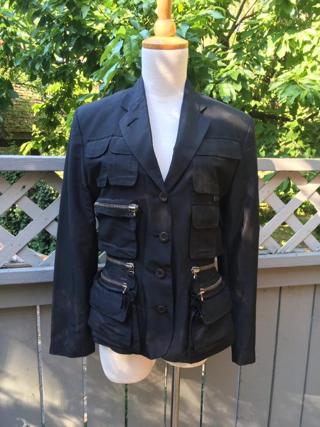 ⭐️Vintage JEAN PAUL GAULTIER 1990’s Black Military style jacket image indicator(4)