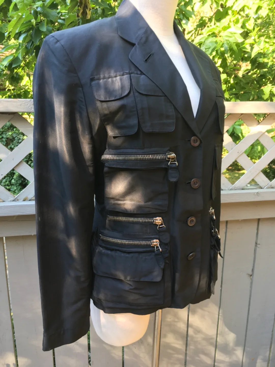 ⭐️Vintage JEAN PAUL GAULTIER 1990’s Black Military style jacket image indicator(3)