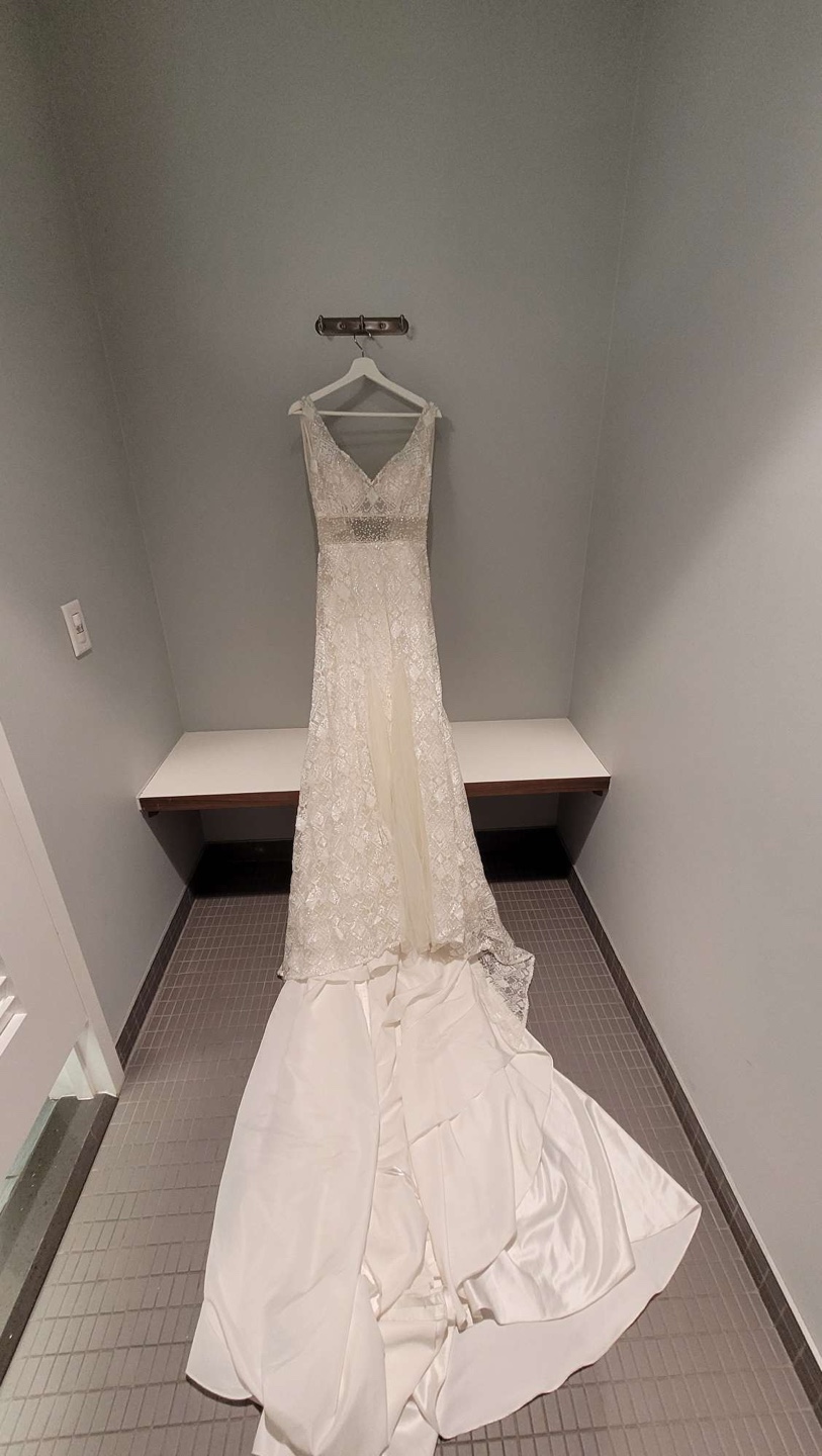 Stunning Embellished Wedding Dress with Long Train - photo 3