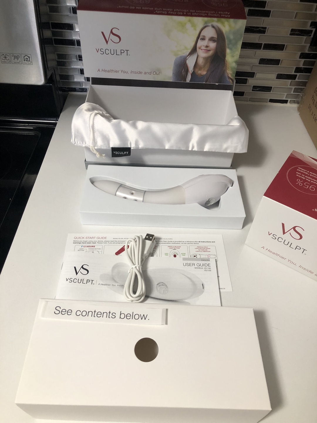 Vsculpt Red Light Wellness Gold Device