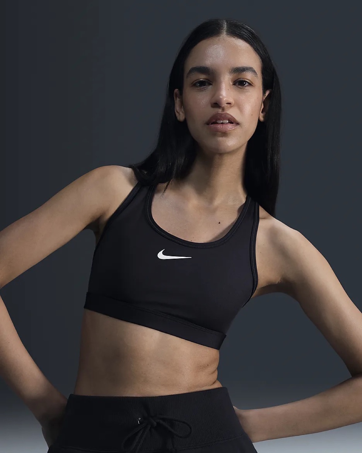 Nike Training Sports Bra - Size Large - black