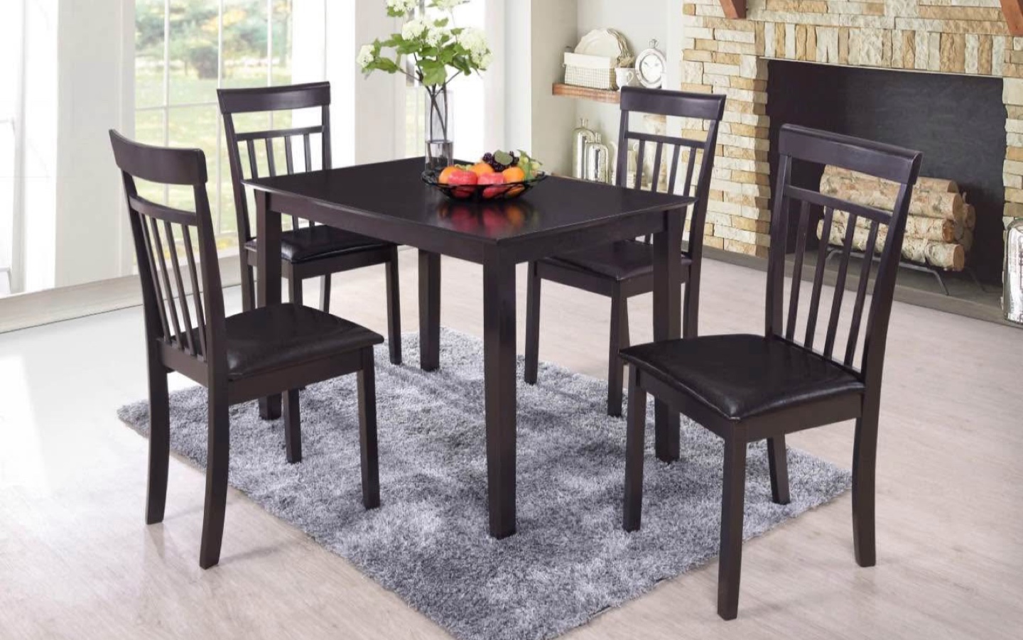 5-Piece Dining Set - Table and 4 Chairs - photo 3
