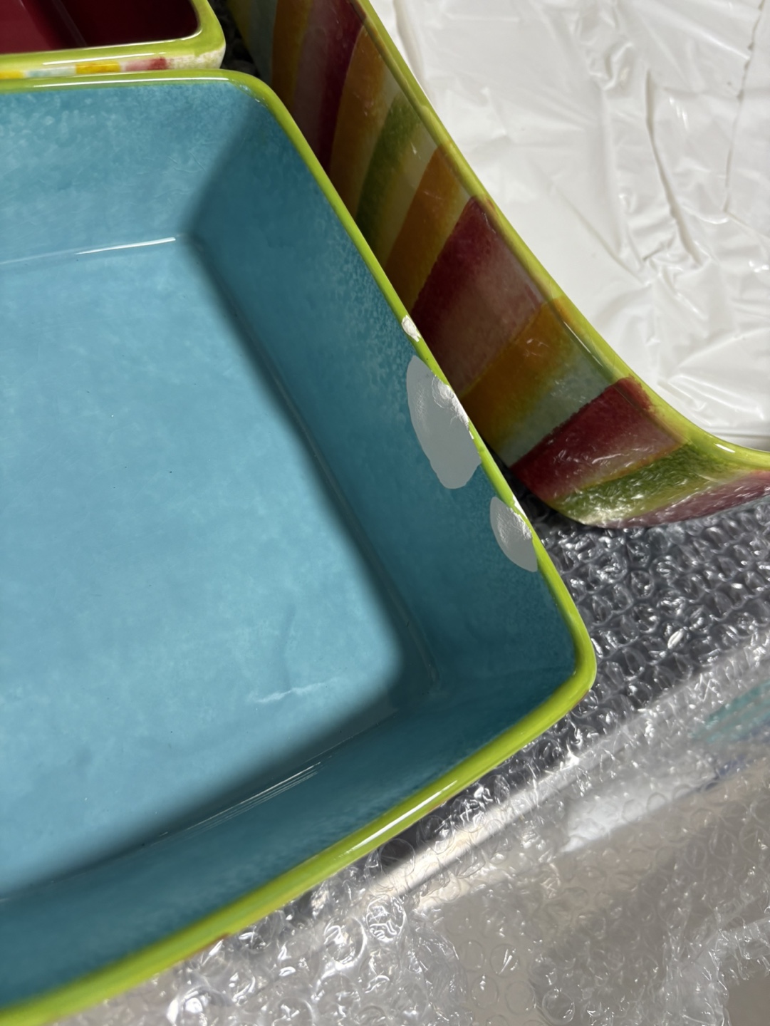 Set of 5 colourful ceramic dishes - photo 5