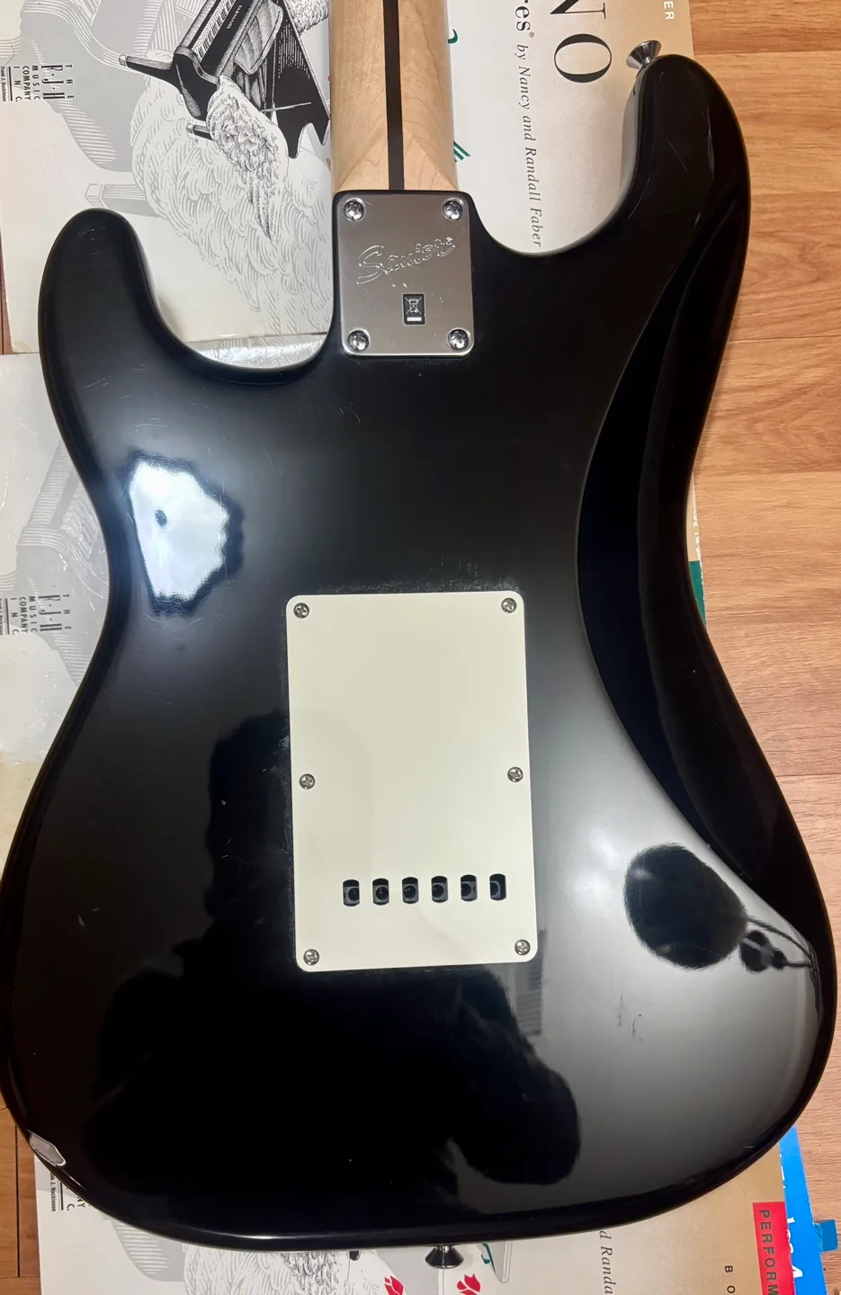 Squier Stratocaster Fender Electric Guitar - Black image indicator(4)