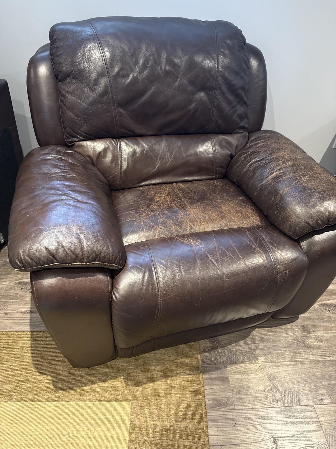Brown Leather Recliner