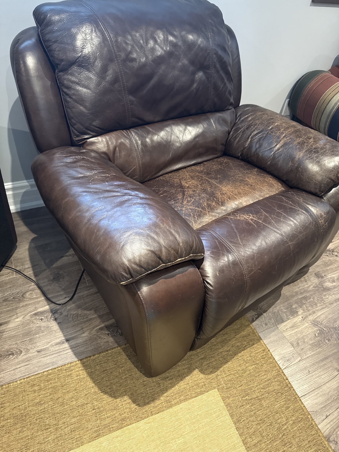 Brown Leather Recliner - photo 2