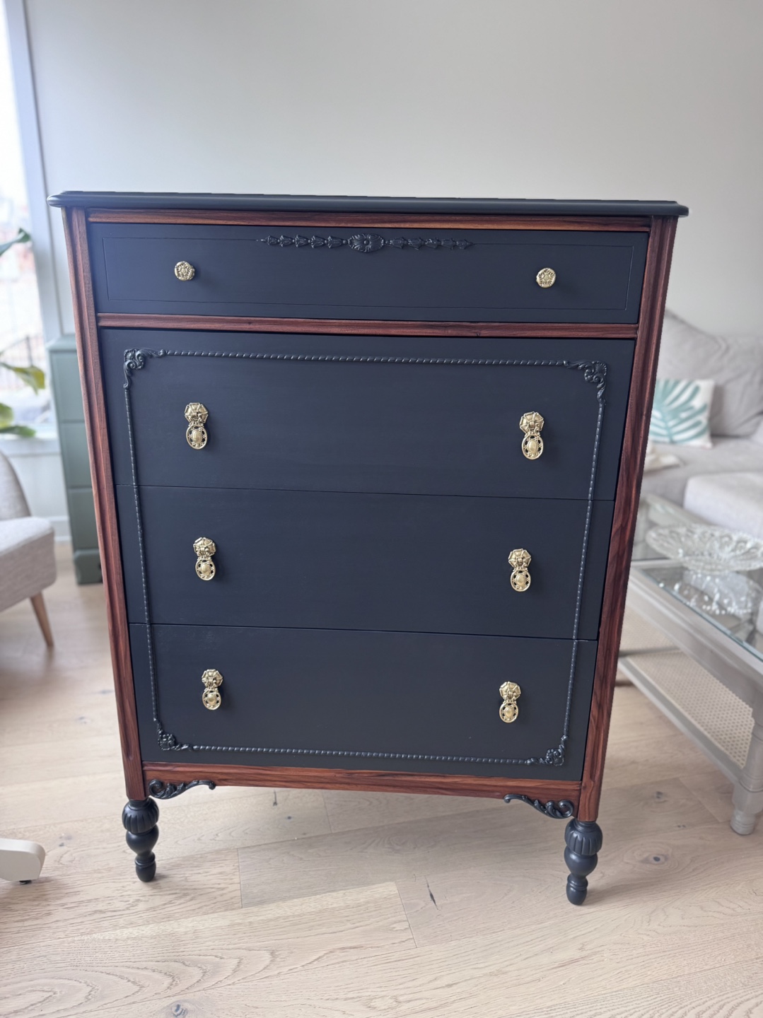 Vintage Four-Drawer Chest of Drawers