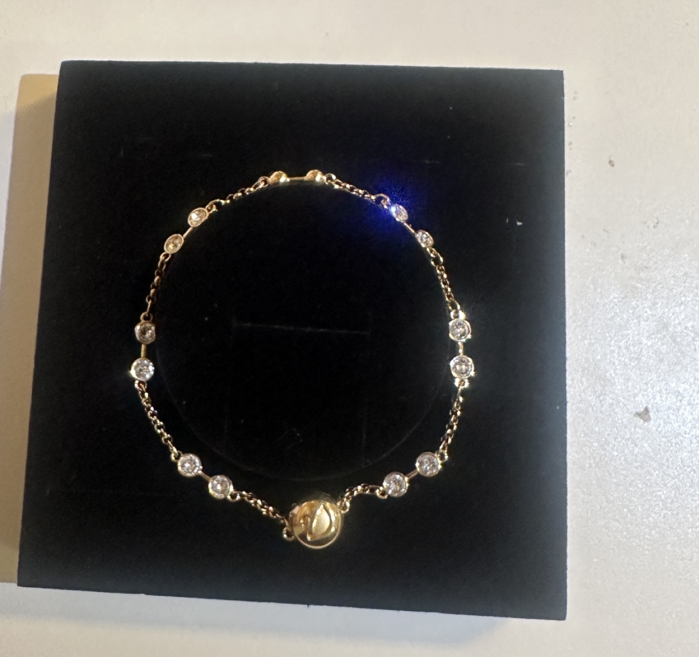 Swarovski gold-tone bracelet with clear crystals - photo 2