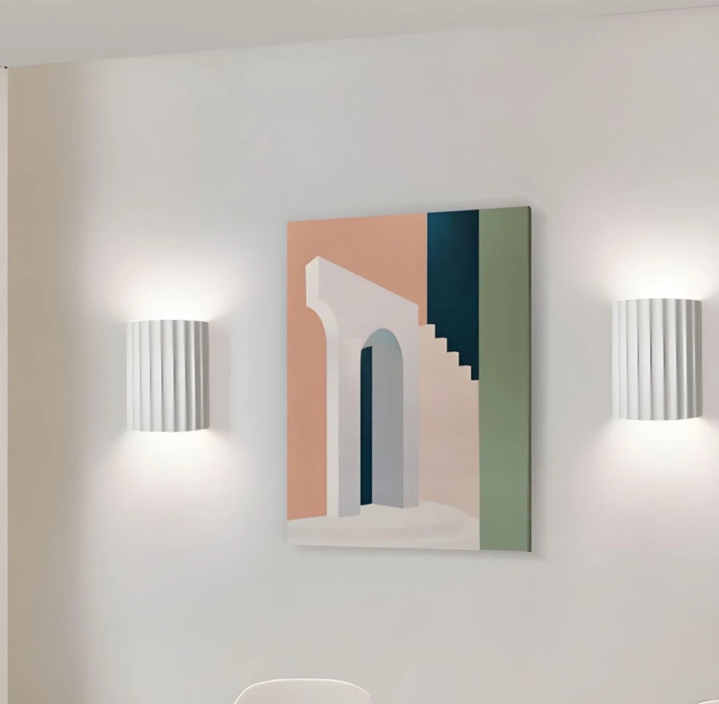 HOT! Wall Lamp Modern Minimalist Resin Sconce Home Decor image indicator(2)