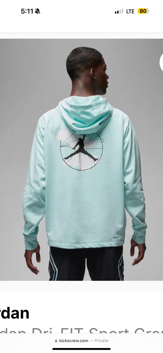 Jordan Dri-FIT Short Sleeve Hoodie