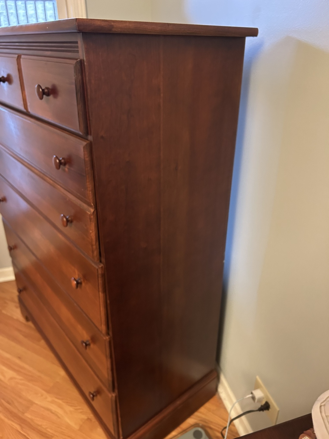 Tall Wooden Chest of Drawers - photo 3