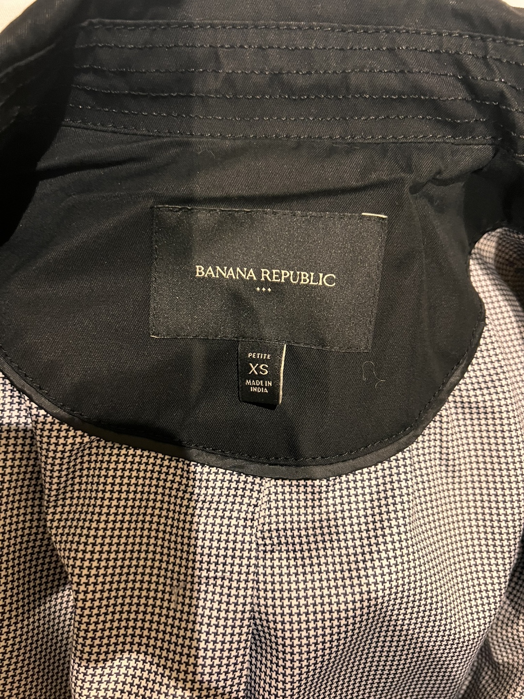 Banana Republic Petite XS Black Trench Coat - photo 5