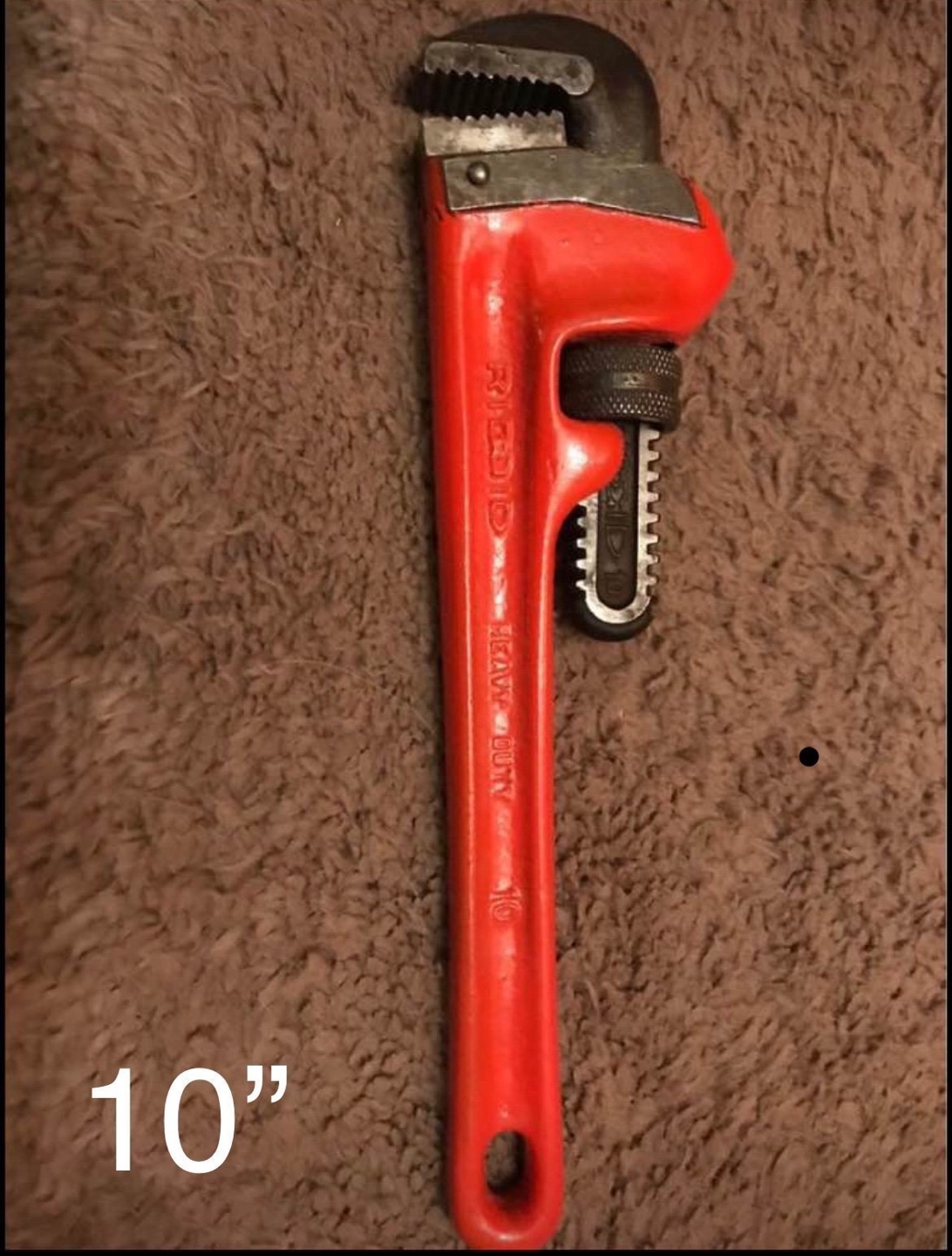 RIDGID 10" Heavy-Duty Pipe Wrench