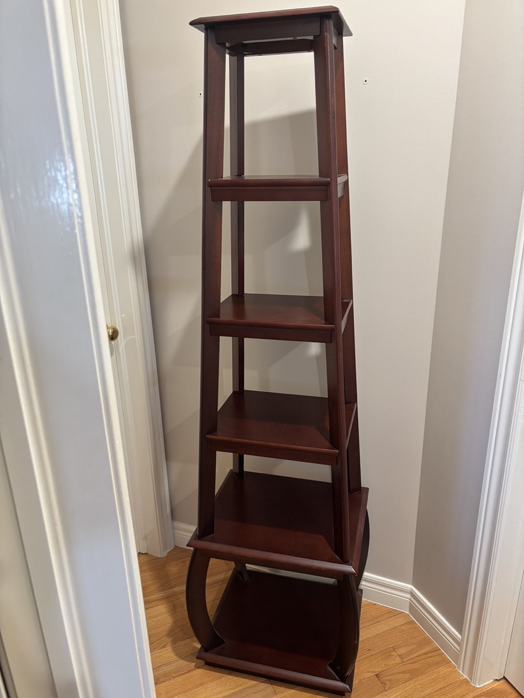 Tall Wooden Shelving Unit