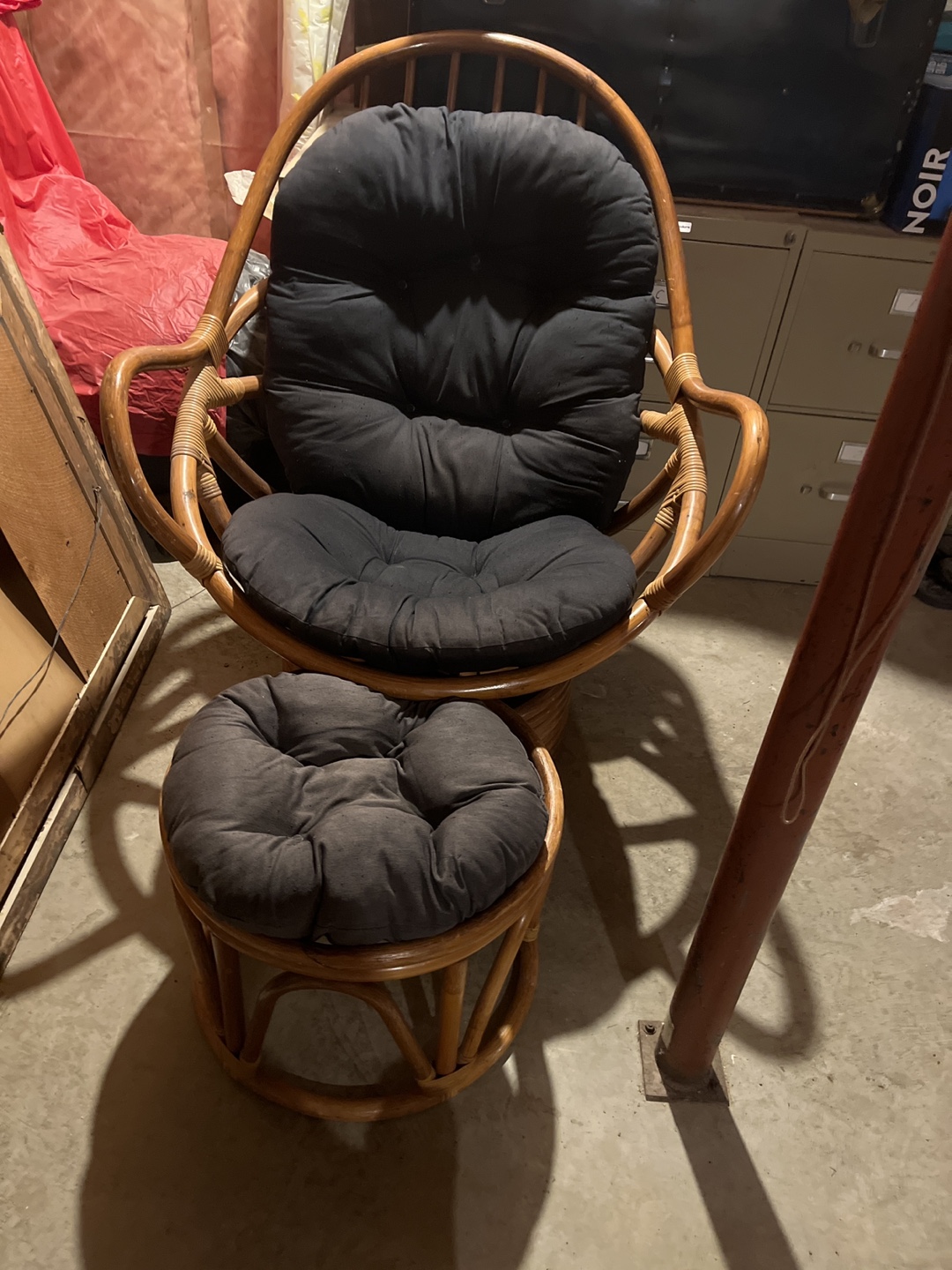 Wicker rocking chair