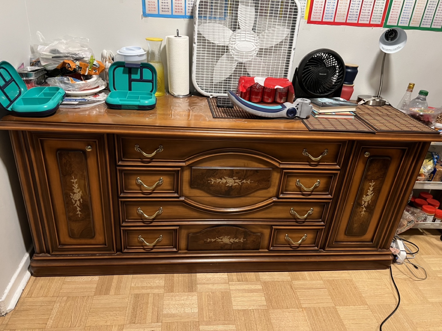 Vintage Wooden Buffet/Sideboard - 74" L - photo 3