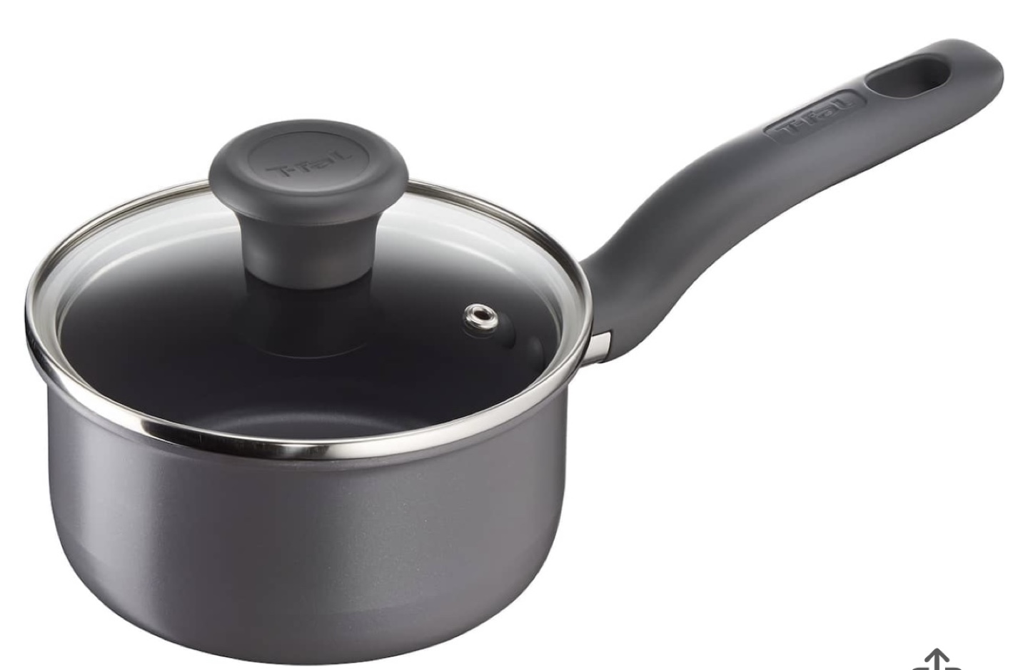 T-fal 1QT, 2QT & 3QT Hard Titanium Saucepans with Lids - photo 2