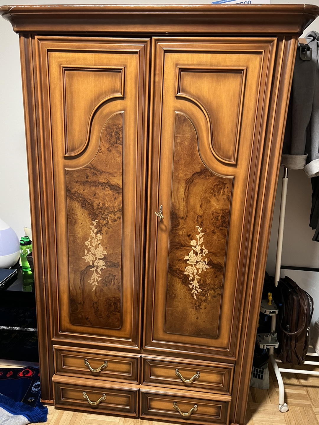 Wooden Armoire with Four Drawers - photo 3