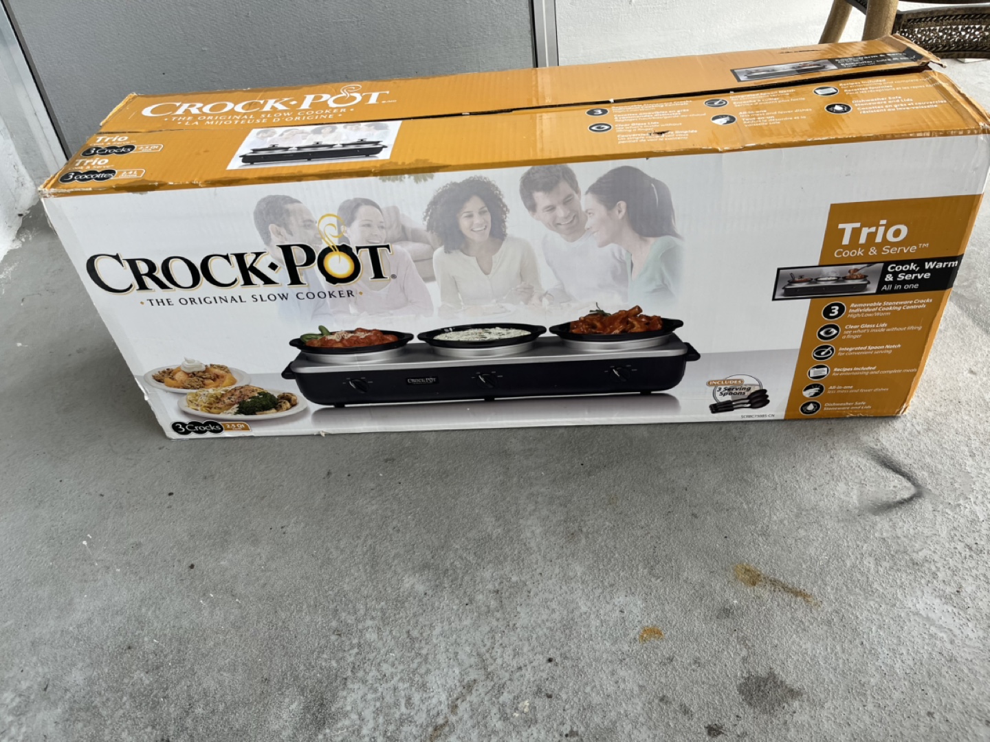 Crock-Pot Trio 3-in-1 Cook & Serve Slow Cooker