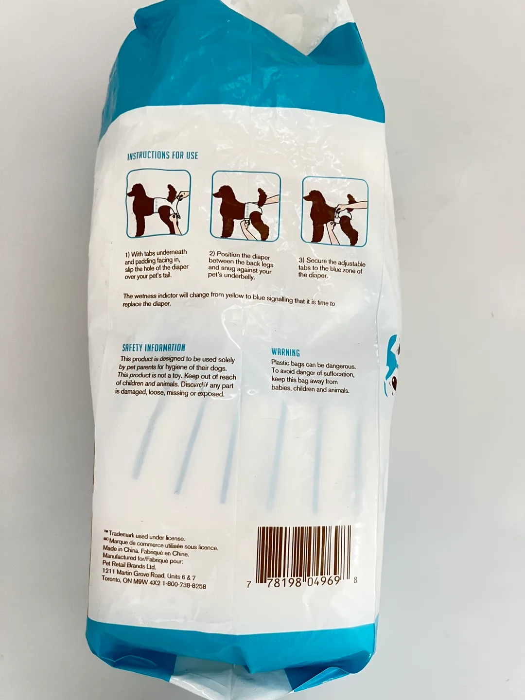 Essentials Disposable Dog Diapers - Size MD image indicator(3)