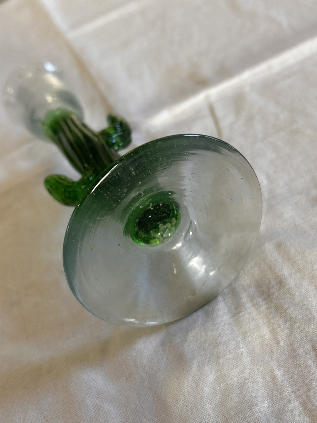 Vintage Glass Cactus Candle Holder - photo 4