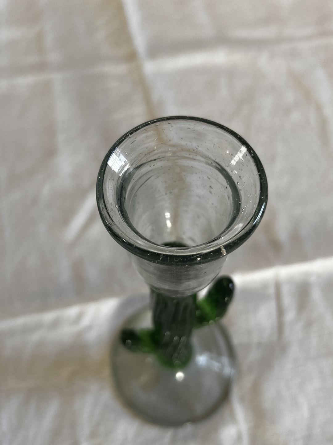 Vintage Glass Cactus Candle Holder - photo 3