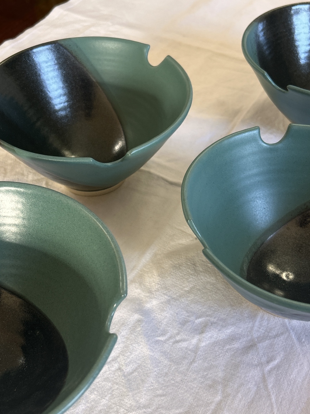 Set of four Peter Price ceramic bowls - photo 3