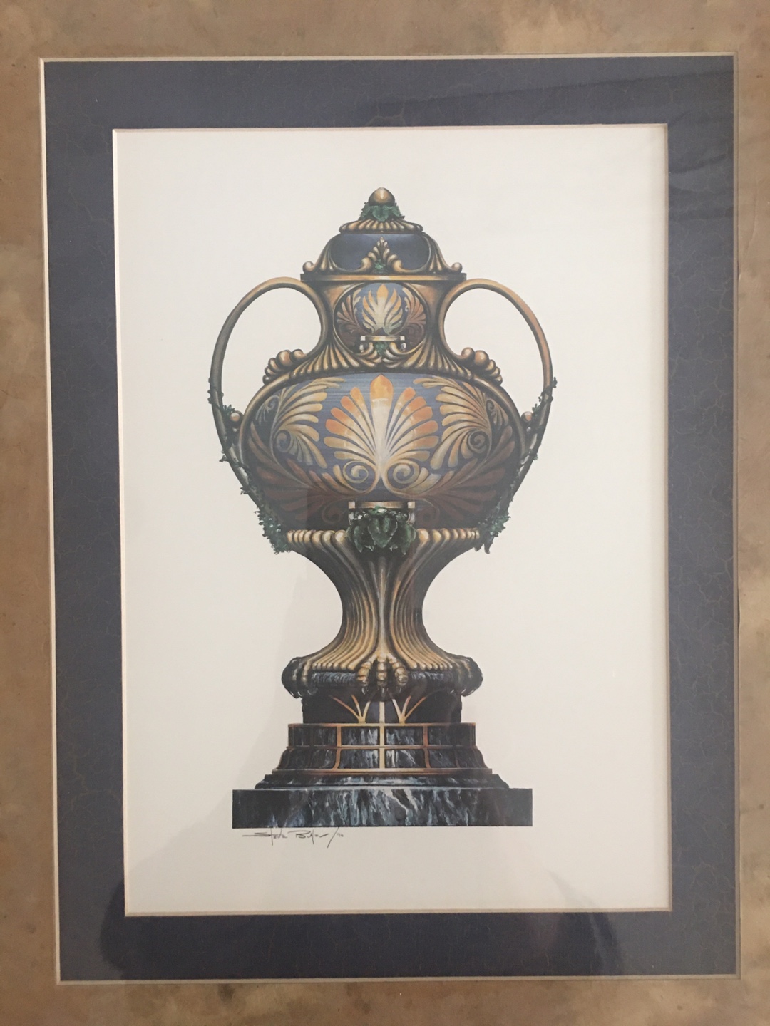 Framed Art Print of Athenian Vase H27in x W23in - photo 2