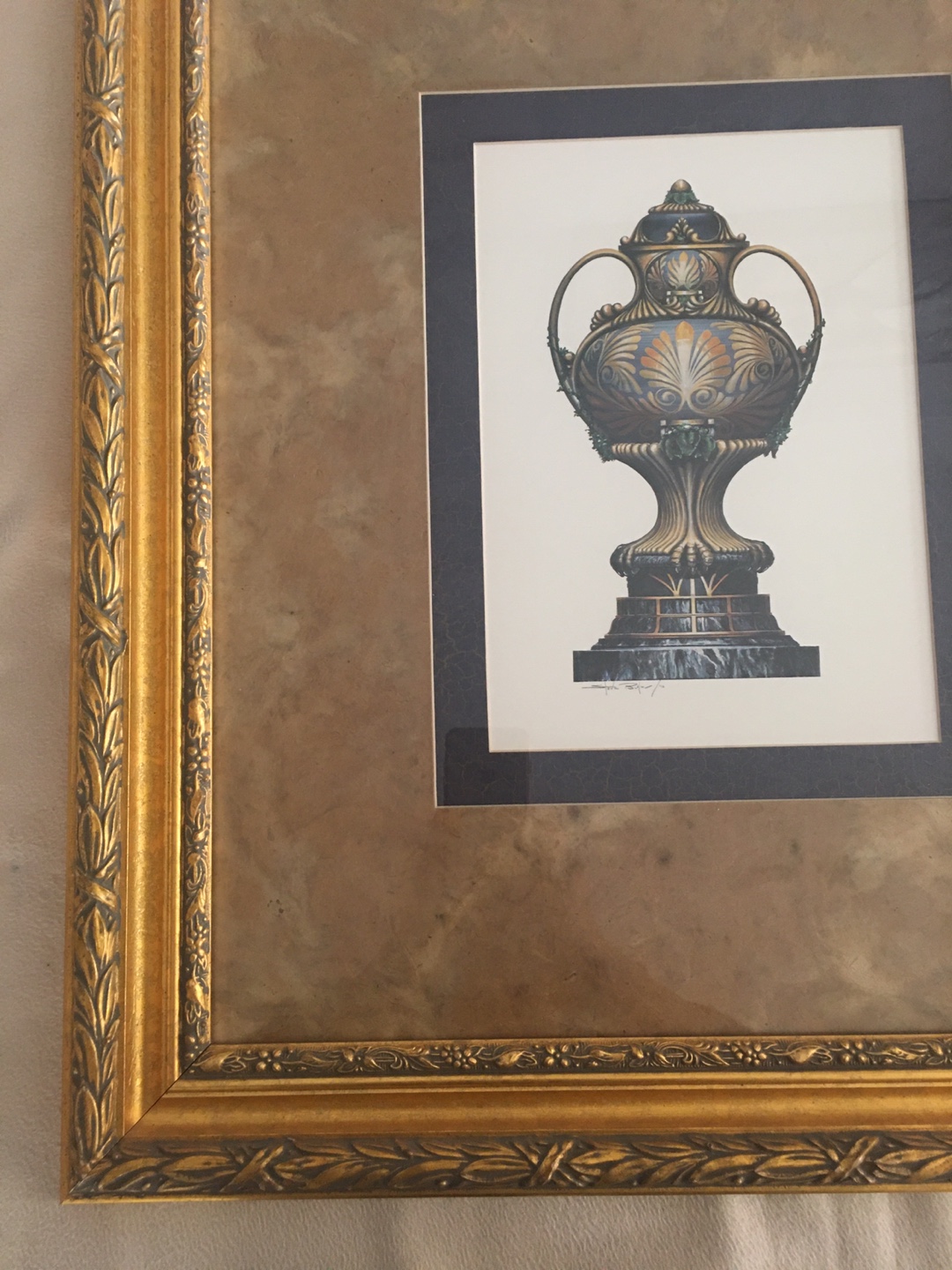 Framed Art Print of Athenian Vase H27in x W23in - photo 3