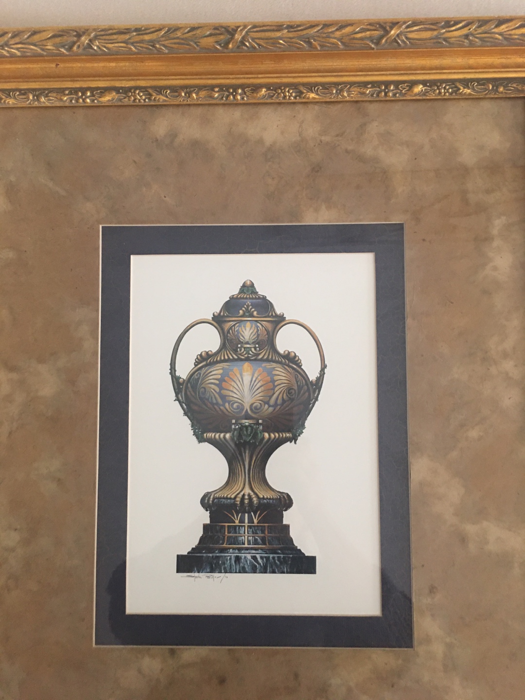Framed Art Print of Athenian Vase H27in x W23in - photo 4